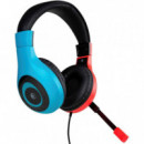 NACON Auricular Estereo Gaming para Switch Rojo y Azul