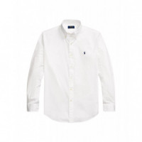 Camisas Camisa de Sarga POLO RALPH LAUREN Custom Fit Blanco