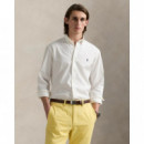 Camisas Camisa de Sarga POLO RALPH LAUREN Custom Fit Blanco