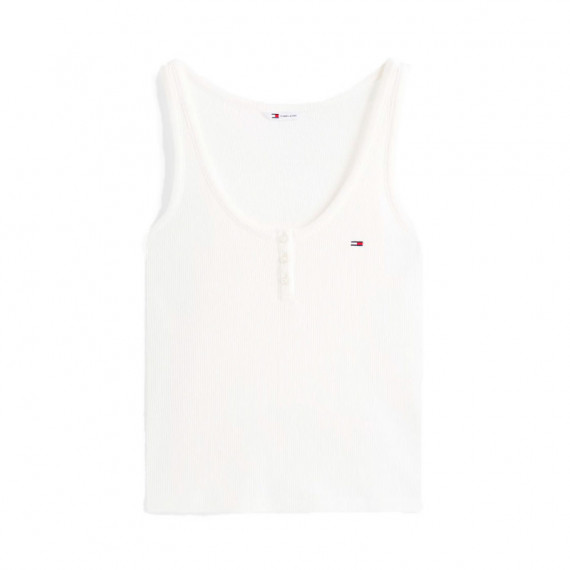 Camiseta Slim sin Mangas de Cuello Henley  TOMMY HILFIGER