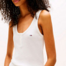 Camiseta Slim sin Mangas de Cuello Henley  TOMMY HILFIGER