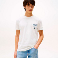 Camiseta Signature de Cuello Redondo con Logo  TOMMY HILFIGER