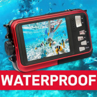 Agfa Realishot WP8000 Cámara Sumergible Rojo + Regalo Funda  AGFAPHOTO