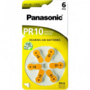 PANASONIC Pack de 6 Pilas Audifono  PR10 PR230L/PR536 PLI1001