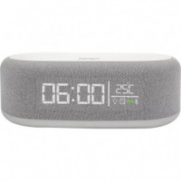 NASA SPC400 Altavoz BLUETOOTH con Reloj Alarma y Cargador Inalámbrico