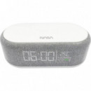 NASA SPC400 Altavoz BLUETOOTH con Reloj Alarma y Cargador Inalámbrico