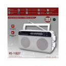 SAMI Radio Analogica Am/fm Corriente/pila/bateria Recargable/bluetooth/usb/micro Sd/aux. RS-11827