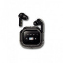 SAMI Auricular BLUETOOTH con Base Cargadora y Pantalla Air Touch Negro RS-12436
