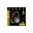 SAMI Auricular de Casco BLUETOOTH RS-13406 Pop Negro Plegable Radiofm, Micro Sd,aux In