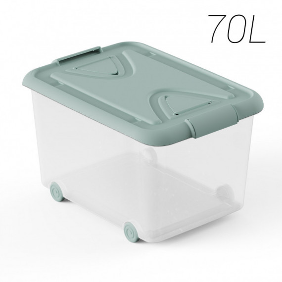 Caja Multibox 70 L. Menta Almacenamiento y Ordenacion  PLASTIKEN