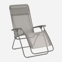 Sillón Relax R Clip- Plegable- Color Marrón Terre/titane- LAFUMA Mobilier®