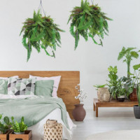 Planta Artificial Colgante Serie Amelia DONNA GARDEN 50X85 Cm