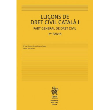Lliã§ons de Dret Civil Catalã¡ I 2Âª Ediciã³n