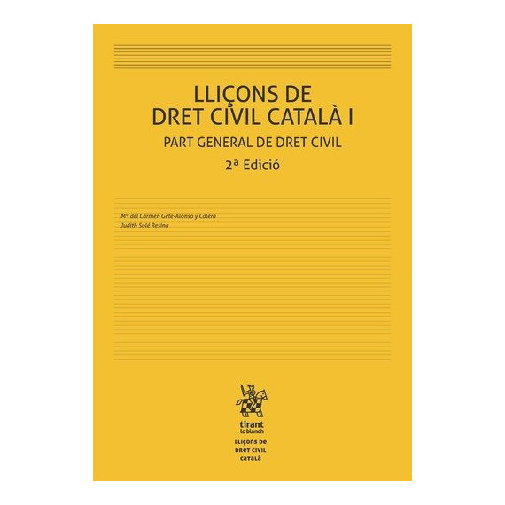 Lliã§ons de Dret Civil Catalã¡ I 2Âª Ediciã³n