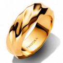 Anillo Banda Ancha Ondulada 163886C00  PANDORA