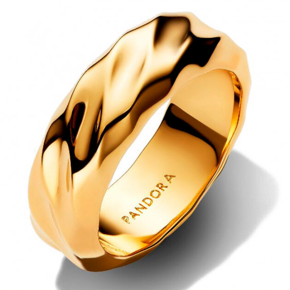 Anillo Banda Ancha Ondulada 163886C00  PANDORA