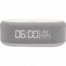 Nasa SPC400 Altavoz Bluetooth con Reloj y Cargador Inalámbrico