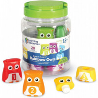 Juego Búhos Arcoíris Clasificar y Ordenar  LEARNING RESOURCES