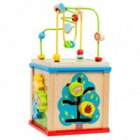 Juego Cubo de Actividades en Madera 5 Piezas  MOLTO