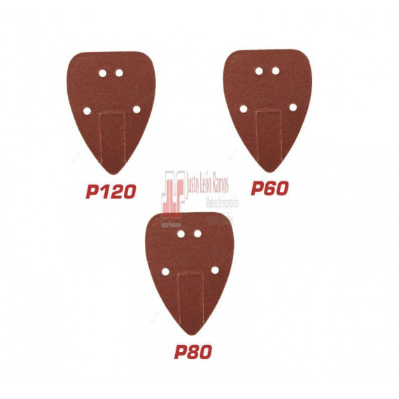 Juego 3 Hojas Lija Delta Mod. Ts00000842