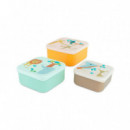 3 Cajitas para Almuerzo MINILAND