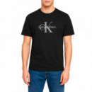 Camiseta con Logo Monograma  CALVIN KLEIN