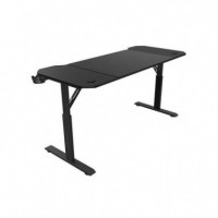 MARS GAMING Mesa Gaming Ergo 140 Regulable en Altura Negra