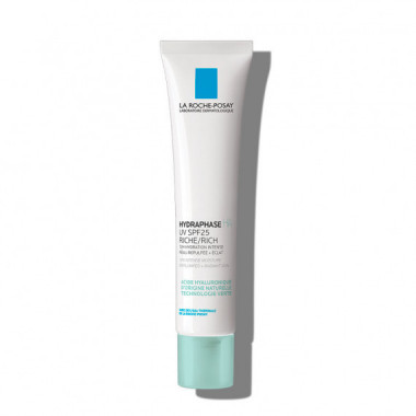 Hydraphase Ha Uv Spf 25 Rica
crema Hidratante Piel Sensible. 72H Hidratación Intensa.  LA ROCHE POSAY