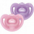 Nuk Sensitive Chupete Silicona  6 - 18 Meses 2 Unidades  MAPA SPONTEX IBERICA SAU