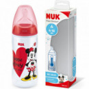 Nuk Perfect Match Biberon Silicona Mickey Mouse Flujo M  260 Ml Rojo  MAPA SPONTEX IBERICA SAU
