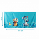 KIOKIDS Red Toalla Microfibra 150X75CM Ref: 4359/ 4360/ 4827 / 4828 / 5144