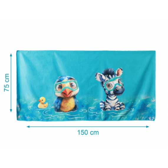KIOKIDS Red Toalla Microfibra 150X75CM Ref: 4359/ 4360/ 4827 / 4828 / 5144