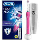 Oral-b Pro 750 3D White Cepillo Eléctrico Rosa  BRAUN