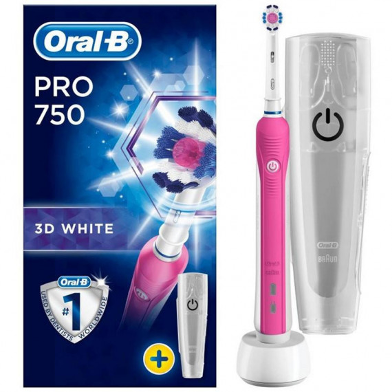Oral-b Pro 750 3D White Cepillo Eléctrico Rosa  BRAUN