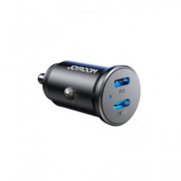 JOYROOM Mini Cargador de Coche 2X Tipo C 30W 2PD JR-CCN06 Negro