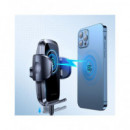 JOYROOM Soporte Movil de Coche para Rejilla con Cargador Inalambrico 15W JR-ZS241