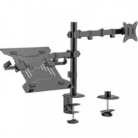AISENS Soporte de Mesa para TV y Portatil de 17-32 Orientable/ Inclinable