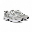 Apliques Plata+gris Malla Gris  NEW BALANCE