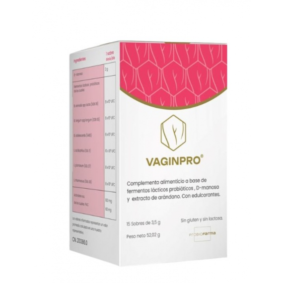 Vaginpro 15 Sobres 3,5 G  PROBIOFARMA DISTRIBUCION CORPORATION SL