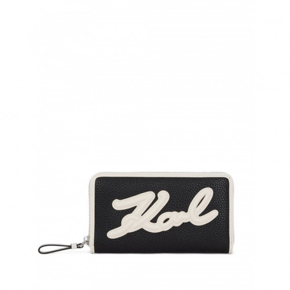 KARL LAGERFELD - K Skuare Cont Wallet Grainy - 998 - A3W32024/998