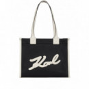 KARL LAGERFELD - K Skuare Md Tote Grainy - 998 - A1W30042/998