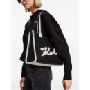KARL LAGERFELD - K Skuare Md Tote Grainy - 998 - A1W30042/998
