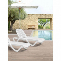 Tumbona de Jardín Sesimbra- Color Blanco- Pro-garden Design®  PRO-GARDENDESIGN