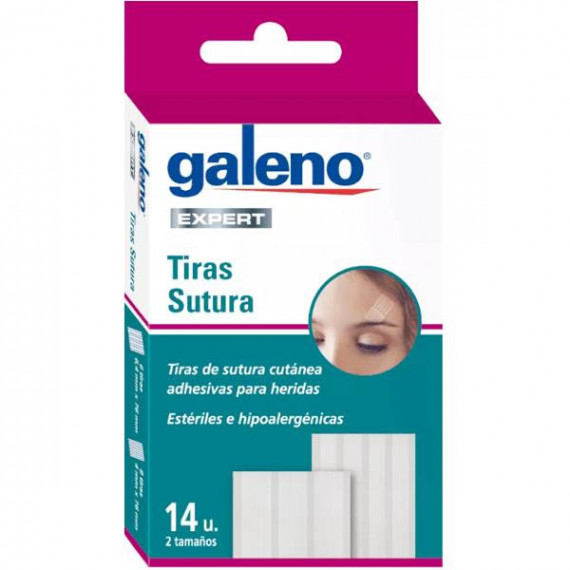 GALENO Tiras Sutura 2 Tamaños 14UN