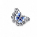PANDORA Moments Charm en Plata de Ley Mariposa Azul Brillante 790761C01