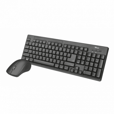 TRUST TECLADO Y RATON INALAMBRICO ZIVA NEGRO
