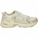 Apliques Beige Deportivo Malla Blanco  NEW BALANCE
