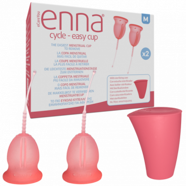 Enna Copa Cycle Easy Cup 1 Unidad Talla M (sin Aplicador)+caja Esterilizadora  ECARE YOU INNOVATION