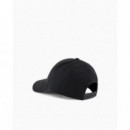 ARMANI EXCHANGE Visor Hat With Rhinestone Logo