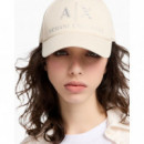 ARMANI EXCHANGE Visor Hat With Rhinestone Logo